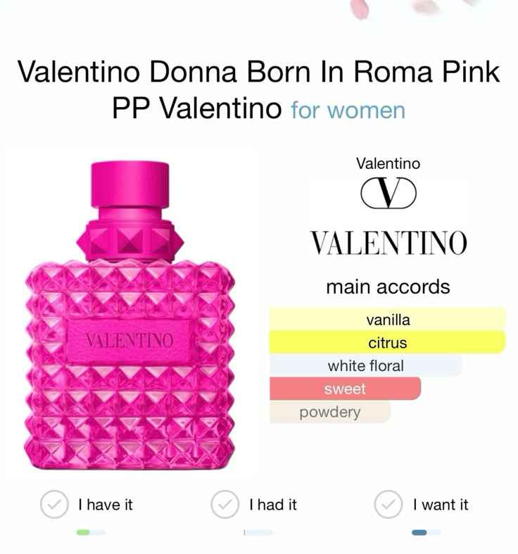 Valentino Donna Born In Roma Pink PP 100ml / 3.4 oz Eau De Parfum