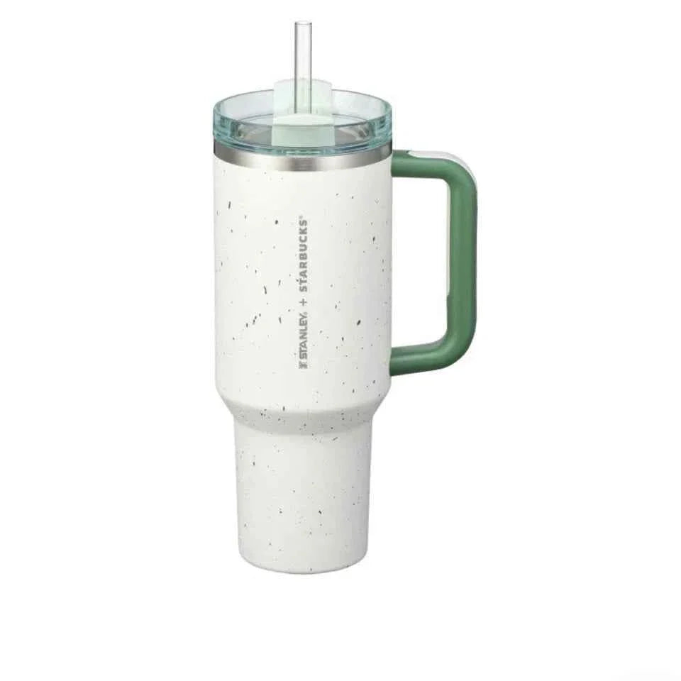Stanley X Starbucks Korea Limited Edition Green Pebble Tumbler 40oz Flowstate