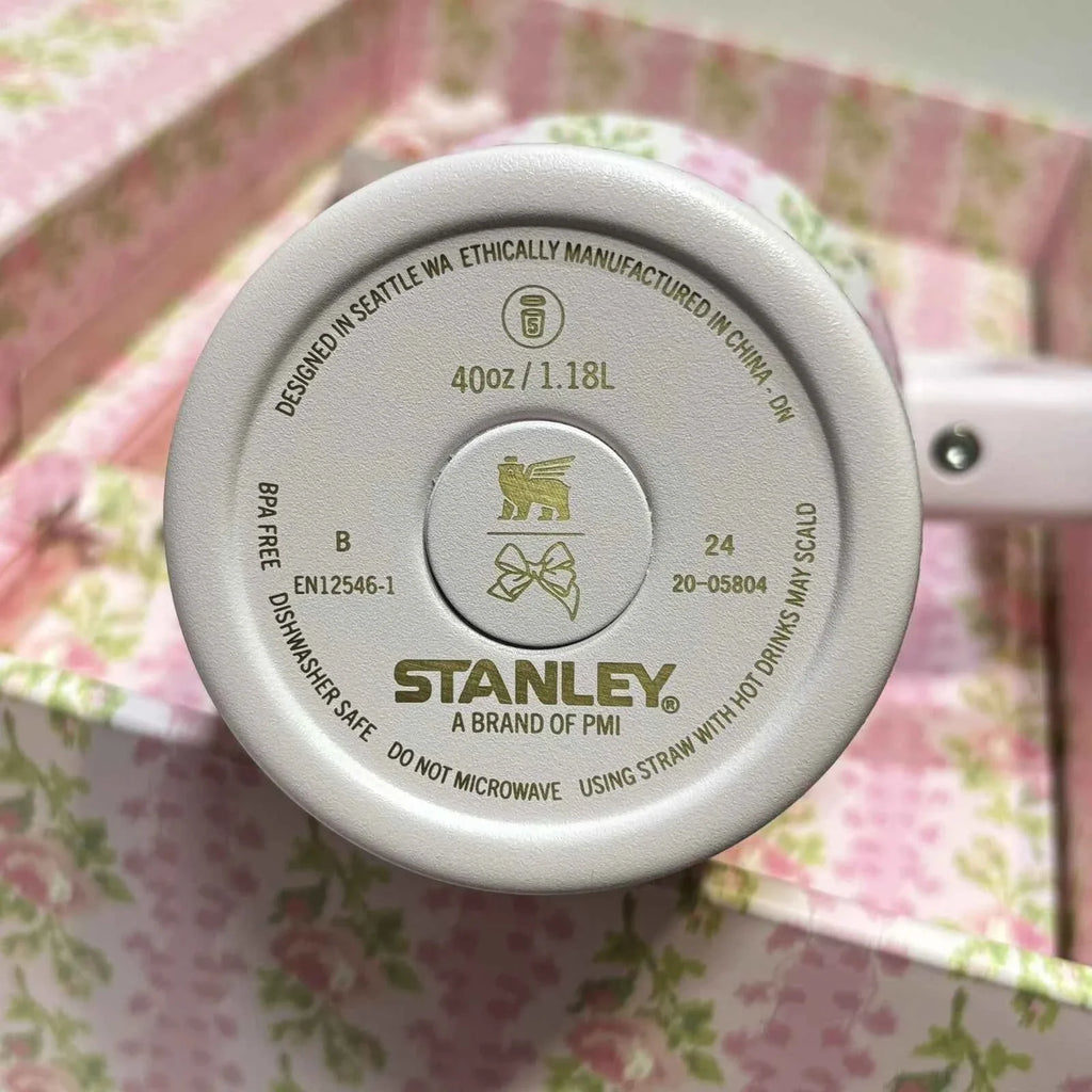 Stanley x LoveShackFancy Flowstate Quencher 40oz Tumbler Blooming Heirloom NEW